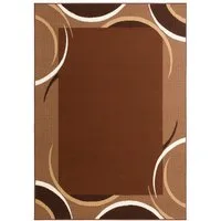 OTTO home Teppich Noah, rechteckig, Höhe: 7 mm, weiche Haptik, Teppich mit Bordüre, Kurzflor, verspieltes Design