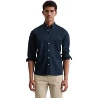 Marc O'Polo Langarmhemd regular fit aus Bio-Baumwolle, Button-down-Kragen, mit Struktur