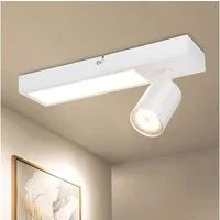 Diyarts LED Deckenstrahler, LED wechselbar, Warmweiß, modern LED Deckenspot, Deckenlampe, 1 oder 2 Flammig