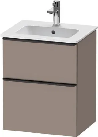 Duravit D-Neo Waschtischunterbau wandhängend Basalt Matt 510x402x625 mm - DE43600BD430000 DE43600BD430000