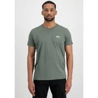 Alpha Industries Rundhalsshirt BASIC T SMALL LOGO Baumwolle, regular fit