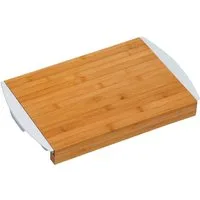KESPER® Schneidebrett mit 2 Auffangschalen, Bambus, Kunststoff, (1-St), Auffangschalen spülmaschinengeeignet