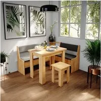 Vicco Sitzgruppe Roman, Goldkraft Eiche, 60 x 90 cm, (2-tlg)