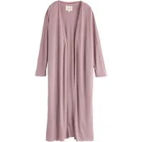 LAURA ASHLEY Strickjacke Laura Ashley lange, gerippte Lounge-Strickjacke (1-tlg)