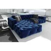 Sofa Dreams Ecksofa Polster Design Sofa Samtstoff Menorca L Form kurz Stoffsofa, Loungesofa