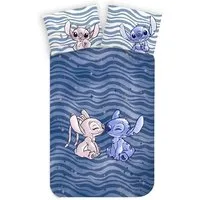 Disney Kinderbettwäsche Disney Lilo und Stitch Kinderbettwäsche Angel Sternenmotiv 100x135 cm, Renforcé, 2 teilig