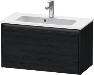 Duravit Ketho.2 Waschtischunterbau wandhängend Eiche Schwarz Matt 810x390x440 mm - K25056016160000 K25056016160000