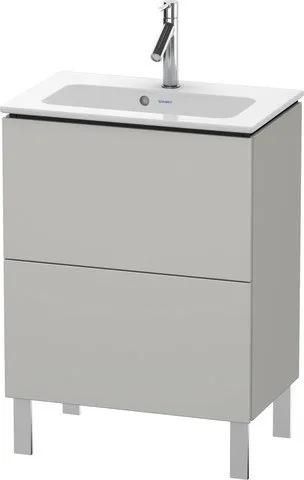 Duravit L-Cube Waschtischunterbau bodenstehend Betongrau Matt 620x391x704 mm - LC667300707 LC667300707
