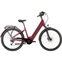 SAXONETTE E-Bike Trekkingrad Deluxe Sport (Wave), 9 Gang Shimano Alivio Schaltwerk, Kettenschaltung, Mittelmotor, 418 Wh, (mit integr. Akku), Elektrofahrrad für Alltag und Einkauf