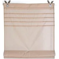 Kutti Raffrollo Kessy Biese, mit Hakenaufhängung, ohne Bohren, halbtransparent, Baumwolle, Polyester, Hakenaufhängung