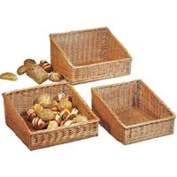 Dekoleidenschaft Brotkorb aus Weide geflochten, Buffetkorb Obstkorb Aufbewahrungskorb Weidenkorb, Weide, (1-tlg), Auslagekorb Verkaufskorb Flechtkorb Korb