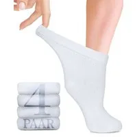 Fiera Besa Diabetikersocken Diabetiker Socken Damen mit Lycra, 4 Paar, Knöchelhoch