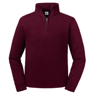 Russell Herren Authentic Quarter Zip Sweatshirt (Burgund)