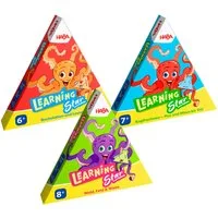 Haba Spiel Learning Star, 3erSet, Wort/Bild, Rechnen und Natur, Lernspiel