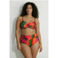 Ulla Popken Soft-BH Bikini Farbverlauf Softcups drapiert recycelt