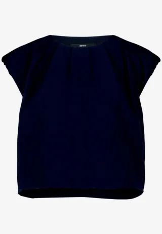 zero - Ärmellose Bluse blau - Gr. - 44