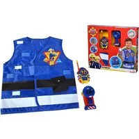 SIMBA Spielzeug-Schutzweste Feuerwehrmann Sam, Feuerwehr Rettungsset, (Set, 3-tlg), mit Taschenlampe und Walkie-Talkie