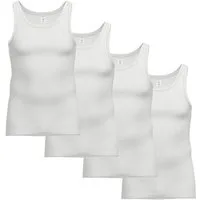 Ammann Unterhemd 4er Pack Organic Cotton Doppelripp (Spar-Set, 4-St) Unterhemd / Tanktop - Baumwolle - Weiche Bio-Baumwolle