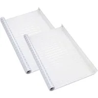 Casativo Sichtschutzfolie Casativo 2er-Set Milchglasfolie Streifen 50x200cm, (2-St), Milchglasfolie für Badezimmer, Toilette, Duschkabine