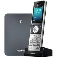 W76P, VoIP-Telefon schwarz/silber, Basisstation mit Mobilteil