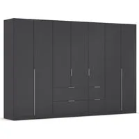 OTTO home Drehtürenschrank Kleiderschrank Schrank Garderobe AGORDO mit Dekor- oder Hochglanzfront (in zwei Griff-Farben, Breite 315 cm) mit Außenschubkästen, Serie in 7 Breiten und 2 Höhen MADE IN GERMANY