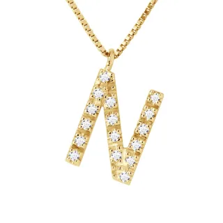 DIADEMA - Halskette mit Diamanten - N - Gelbgold