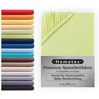 Hometex Premium Textiles Spannbettlaken Premium Boxspringbett Spannbetttuch ideal für Wasserbett und Matratzen, Jersey, Gummizug: Rundumgummizug, Spannbettlaken Premium Qualität 190 g/m², Gekämmte Baumwolle