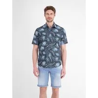LERROS Kurzarmhemd Kurzarm, aus Polyester und Baumwolle, mit floralem All-over-Print
