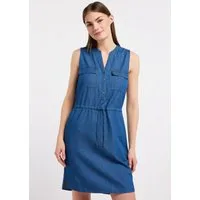 Ragwear Jeanskleid ROISSIN DENIM Baumwoll-Viskose-Mix mit Denim-Optik und Taillenband