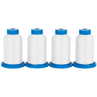 Mettler Seraflock im 4er-Pack, Stärke: 120, 1000m-Spule, weiß