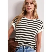 STREET ONE Shirttop Sommershirt mit Streifen