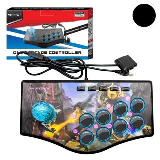 NJP308 Professional USB Wired Arcade Fighting Stick for PC PS3 PS2 Android with Full-Way Joystick 8 Button Turbo Suction