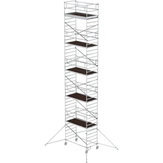 Munk Rollgerüst 1,35 x 2,45 m mit Ausleger & Doppel-Plattform - 168136