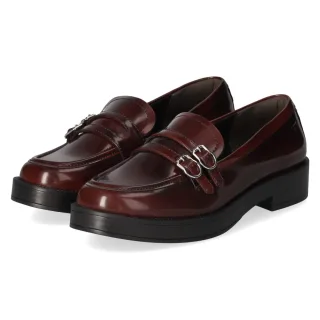 Tamaris Loafer - Gr. 36 - Rot - Synthetik