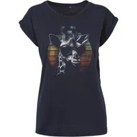 Youth Designz Print-Shirt "Retro Giraffe" Damen T-Shirt als Statement oder Geschenk Frauen Motiv mit stylischen Retro Aufdruck für Frauen