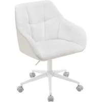 Woltu Bürostuhl (1 St), Homeoffice Stuhl, höhenverstellbar, Bouclé-Sitz