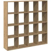 vidaXL Bücherregal Bücherregal Artisan-Eiche 137,5x29x137,5 cm Holzwerkstoff, 1-tlg.