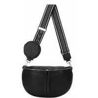 ITALYSHOP24 Gürteltasche Damen XL Gürtel- Bauchtasche Umhängetasche Cross Bodybag Handytasche, LEICHT Gewicht ZUSATZ Tasche Brusttasche Schultertasche Taschengurt