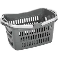 Rival Einkaufskorb Einkaufskorb Kunststoff 48x28,5x23,5 cm grau