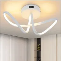ZMH LED Deckenleuchte Wohnzimmer 3 Blatten verflochten 25/34/40CM Modern für Schlafzimmer, Augenschutz, Einfache Installtion, LED fest integriert, LED fest integriert