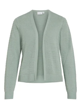 VILA - VILOLLO SHORT L/S KNIT CARDIGAN - NOOS Blue Surf - Gr. - L