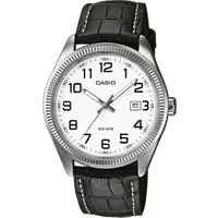CASIO TIMELESS COLLECTION Quarzuhr MTP-1302PL-7BVEF, Armbanduhr, Herrenuhr, Damenuhr, analog, Datum, Lederarmband