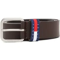 Tommy Jeans Ledergürtel TJM RYAN 3.5 cm breit mit Logo auf Gürtelschlaufe