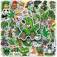 Deggelbam Sticker 50x  Lustige Marihuana  Aufkleber Sticker, (Cannabis, Bubaz, 42, Marihuana - Sticker), Wiederverwendbar