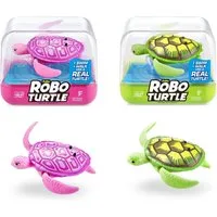 ZURU Robotertier ZURU 71100B - Robo Alive Schwimmende Schildkröten in Grün & Pink