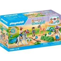 Playmobil® Ponyturnier (71495), Horses of Waterfall Konstruktions-Spielset, (46 St), Made in Europe