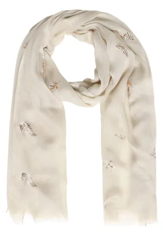 CARTOON - Schal mit Allover-Muster und schimmernden Details beige