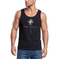 Neverless Tanktop Herren Tank-Top Hawaii Beach Palme Muskelshirt Muscle Shirt Neverless® mit Print