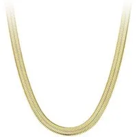 ROUGEMONT Edelstahlkette Wasserfeste Damen Halskette Edelstahl 18K Gold, Wasserfest