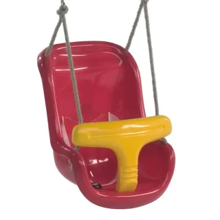 Babysitz 28x36x42cm - Sichere Kleinkind Schaukel mit T-Stück & Sicherheitsgurt - Wetterfestes HDPE Outdoor Spielgerät bis 50kg Belastung - Wickey